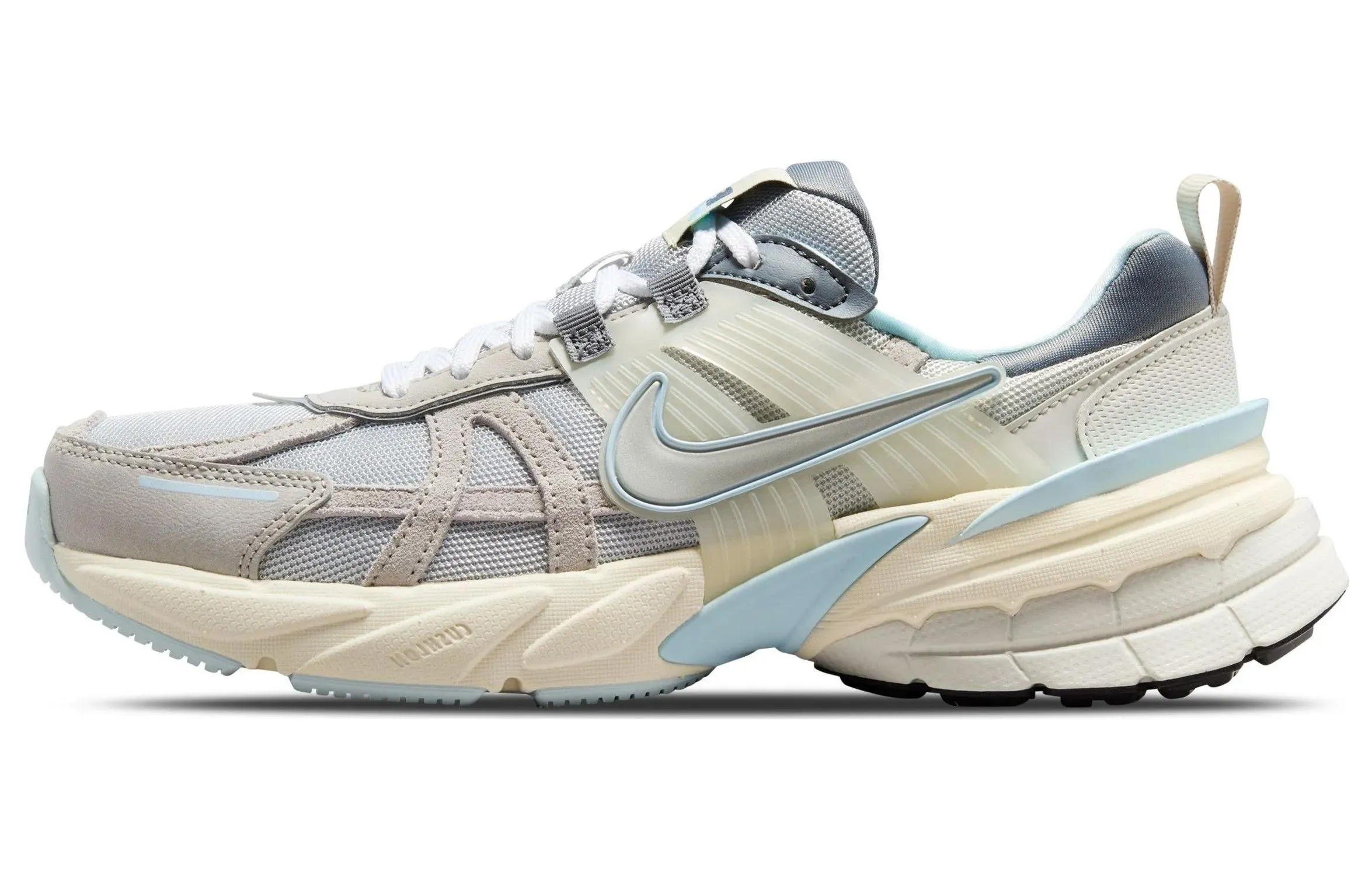 Nike V2K Run Light Bone Metallic Platinum Women's