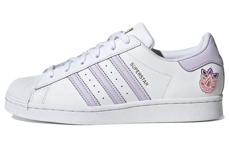 Adidas Originals Superstar Trefoil White Purple Tint Women's