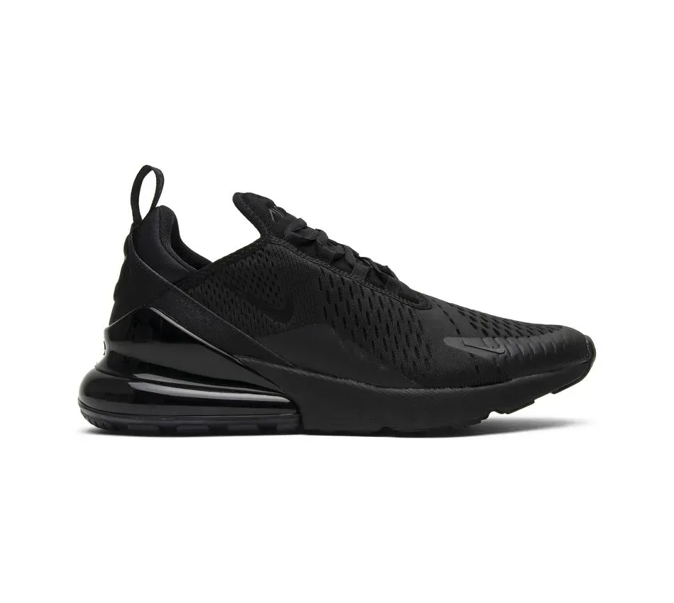Кроссовки Nike Air Max 270 'Triple Black' (Чёрные) Мужские