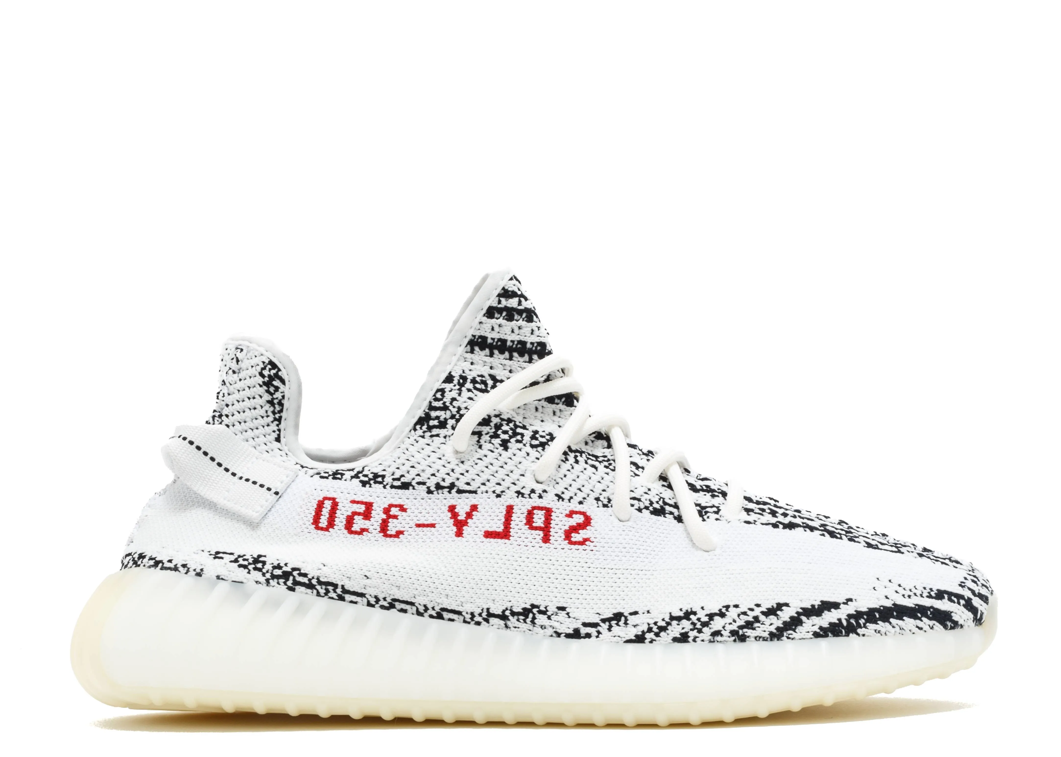 Низкие кроссовки Adidas Yeezy Boost 350 V2 Zebra (2019) (Белый) Унисекс