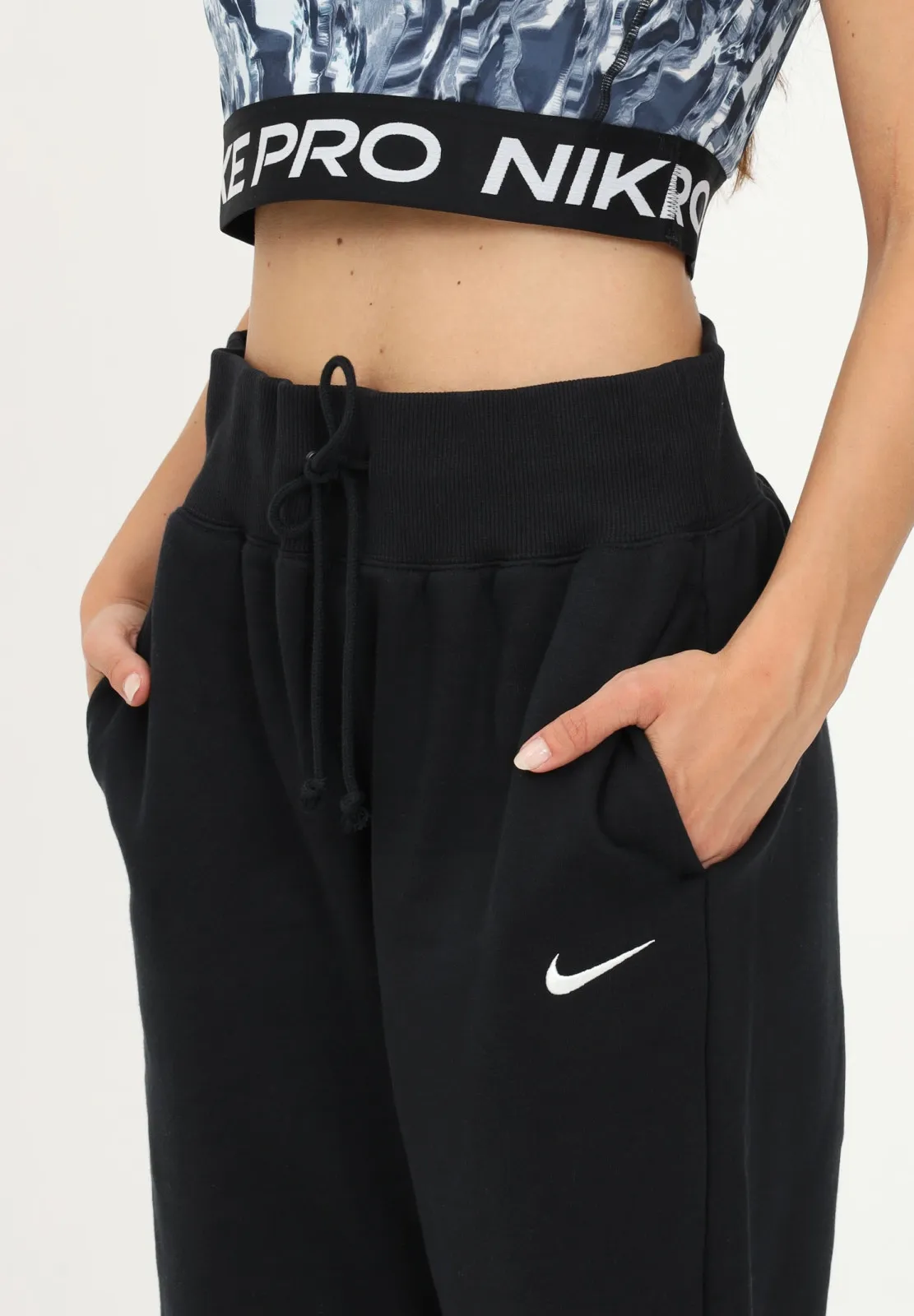 Phoenix Fleece High-Waisted Pants Black фото