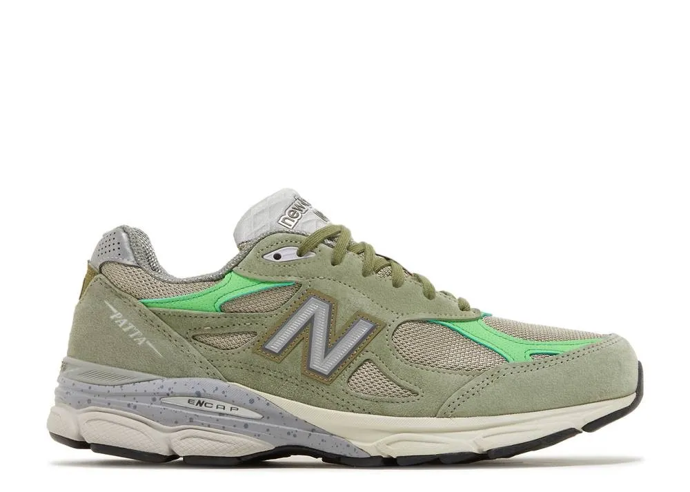 Низкие кроссовки New Balance 990V3 Made In USA Light Olive (Зелёный) Унисекс