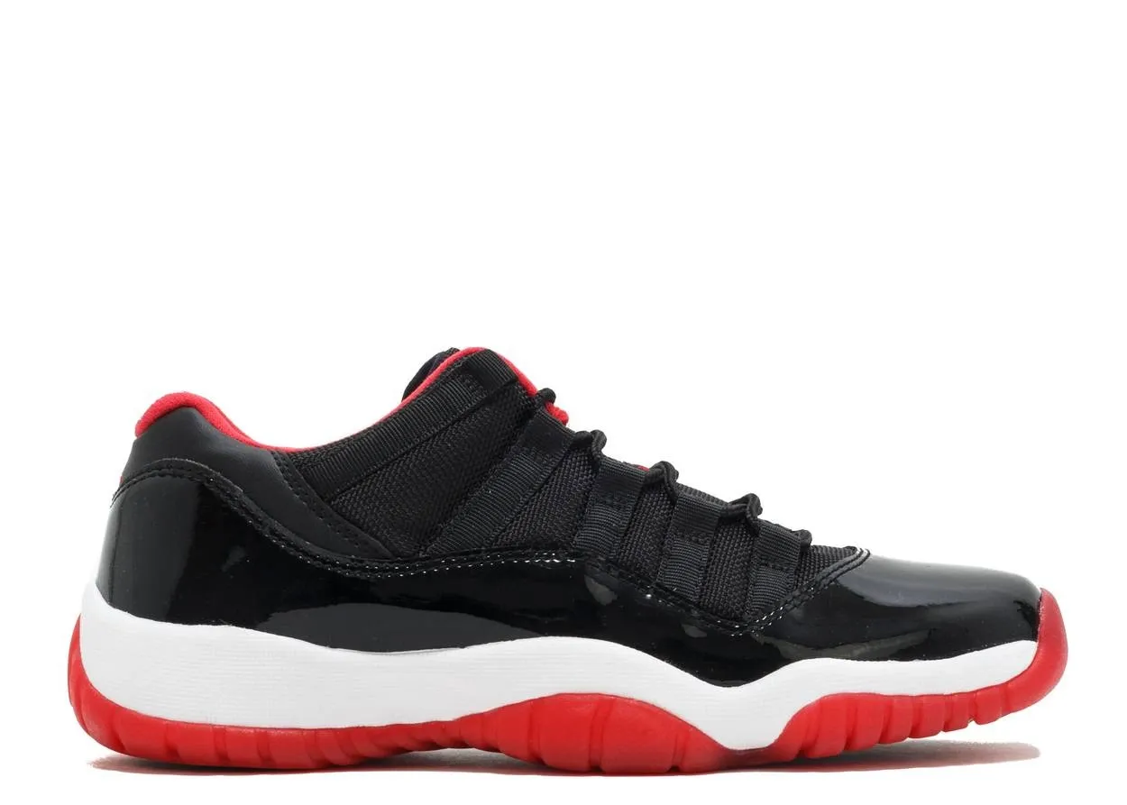 Низкие кроссовки Air Jordan Air Jordan 11 Low BG Bred (Чёрный) Мужской