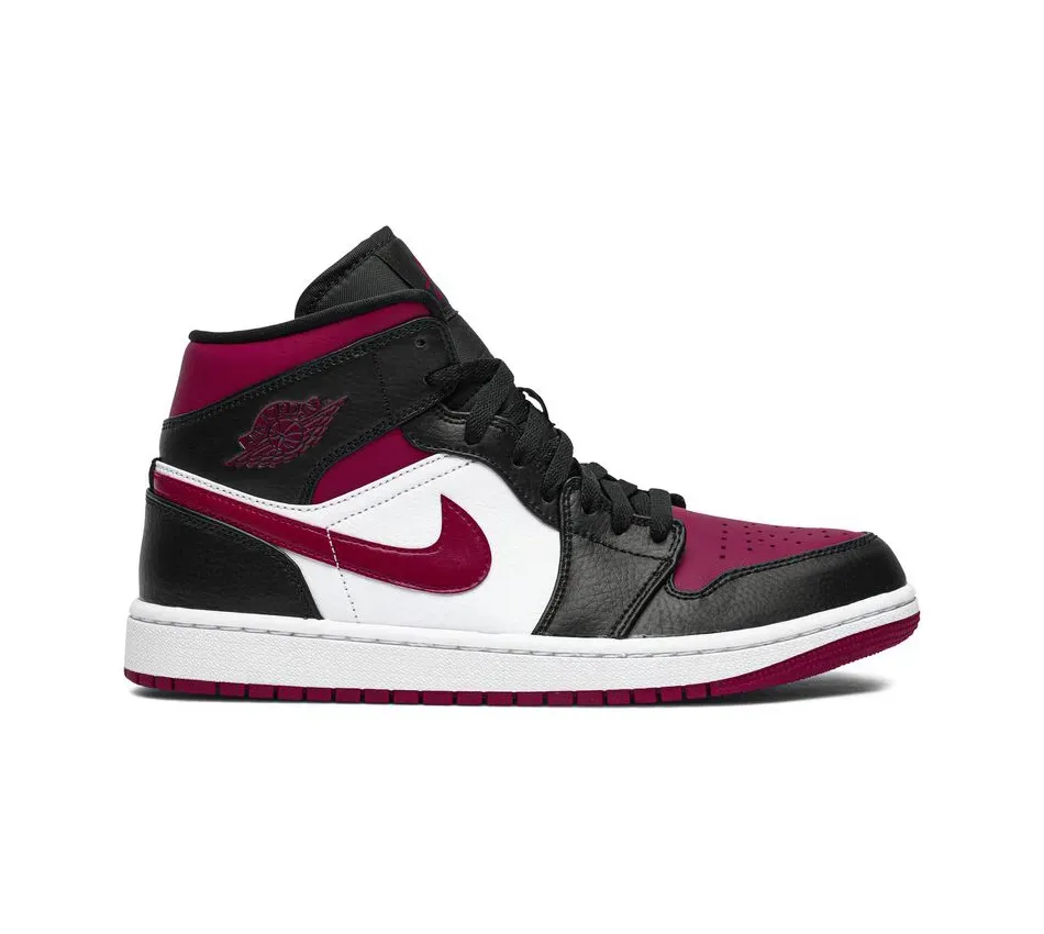 Высокие кроссовки Air Jordan 1 Mid 'Bred Toe' (2019) (Разноцветный) Унисекс