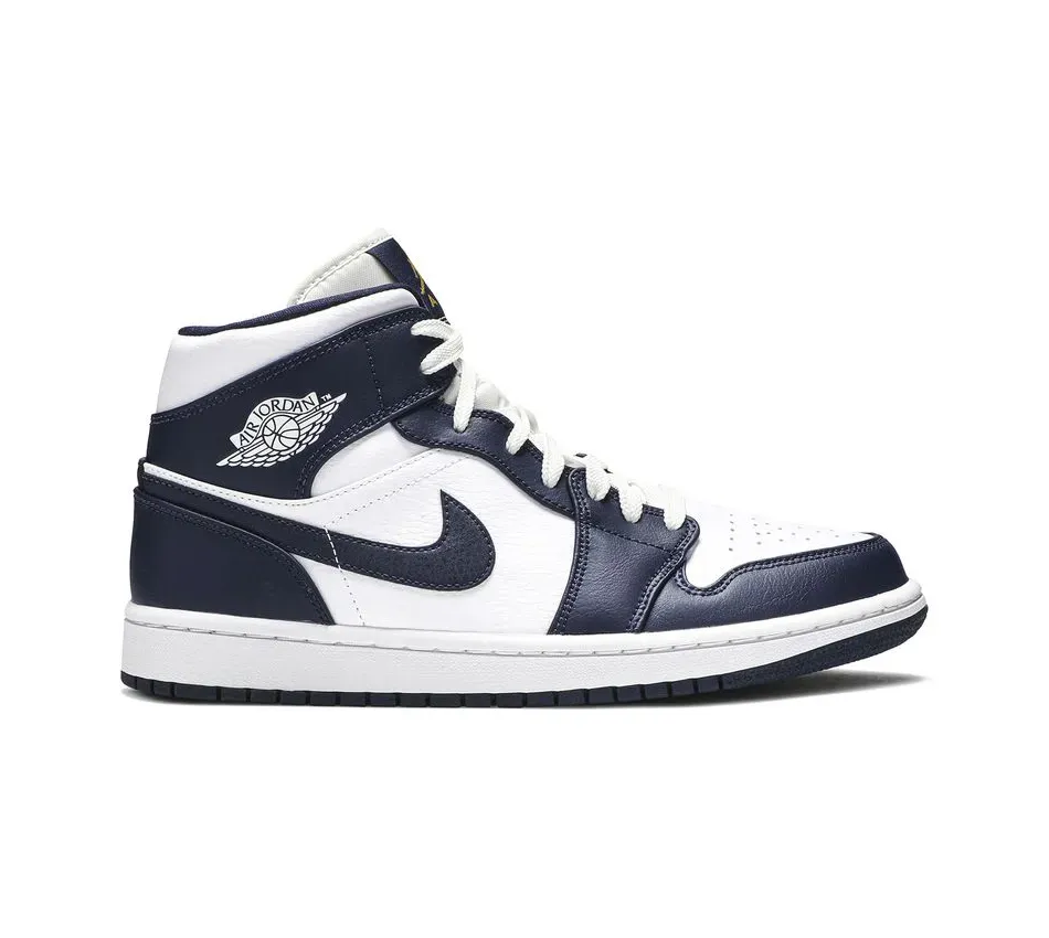 Высокие кроссовки Air Jordan 1 Mid 'Obsidian' (2019) (Синий) Мужской