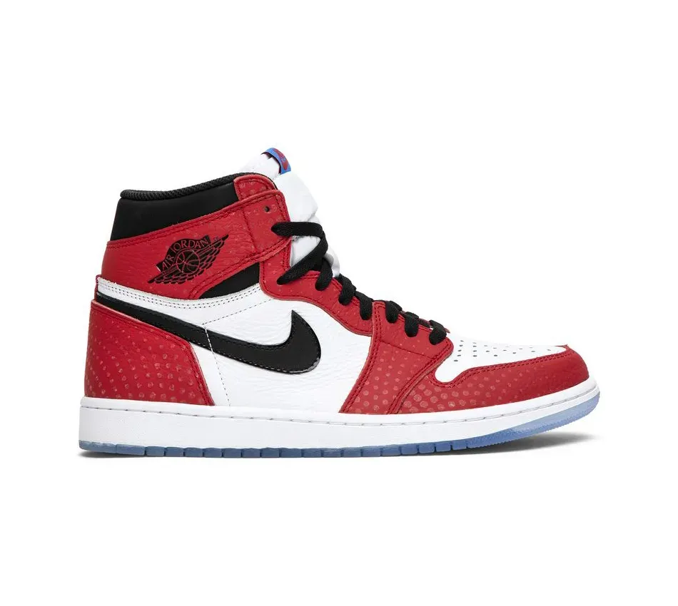 Высокие кроссовки Air Jordan 1 High Chicago Crystal (Spider-Man Origin Story) (2018) (Красный) Мужской