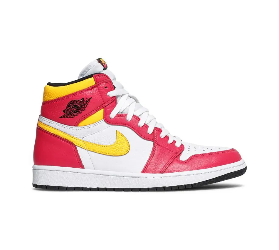 Высокие кроссовки Air Jordan 1 High OG Light Fusion Red (Розовый) Унисекс