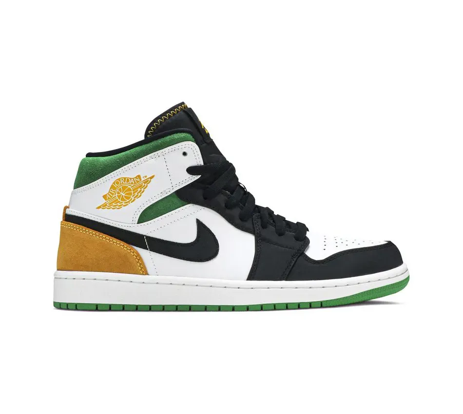 Высокие кроссовки Air Jordan 1 Mid Oakland (2020) (Разноцветный) Унисекс