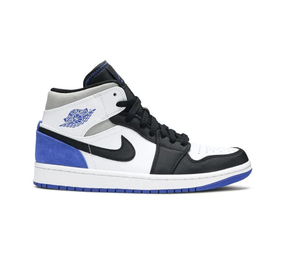 Высокие кроссовки Air Jordan 1 Mid SE Union Royal (2020) (Разноцветный) Мужской