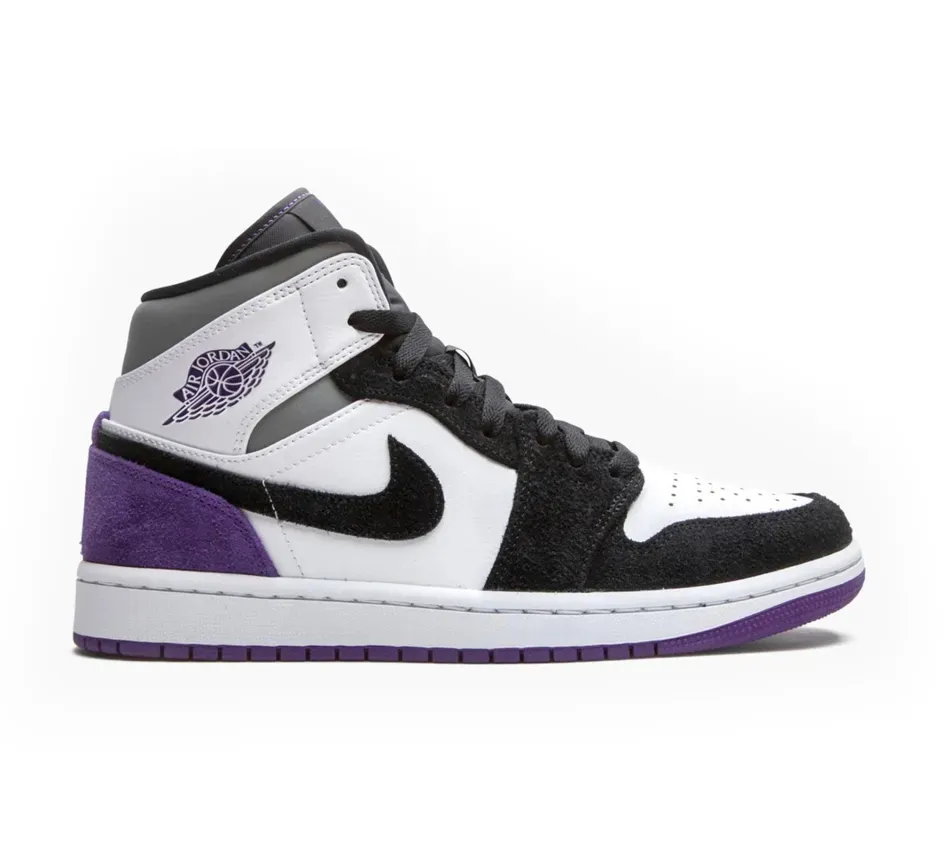 Высокие кроссовки Air Jordan 1 Mid SE Purple (Фиолетовый) Мужской
