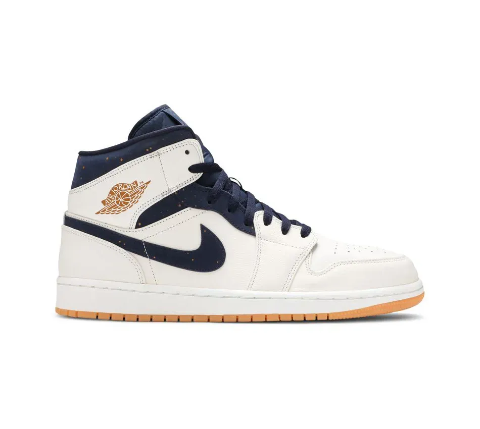 Высокие кроссовки Air Jordan 1 Mid Jeter (Белый) Мужской
