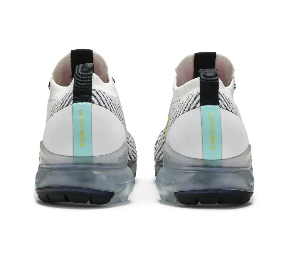 Air Vapor Max Flyknit 3 White Dynamic Yellow фото