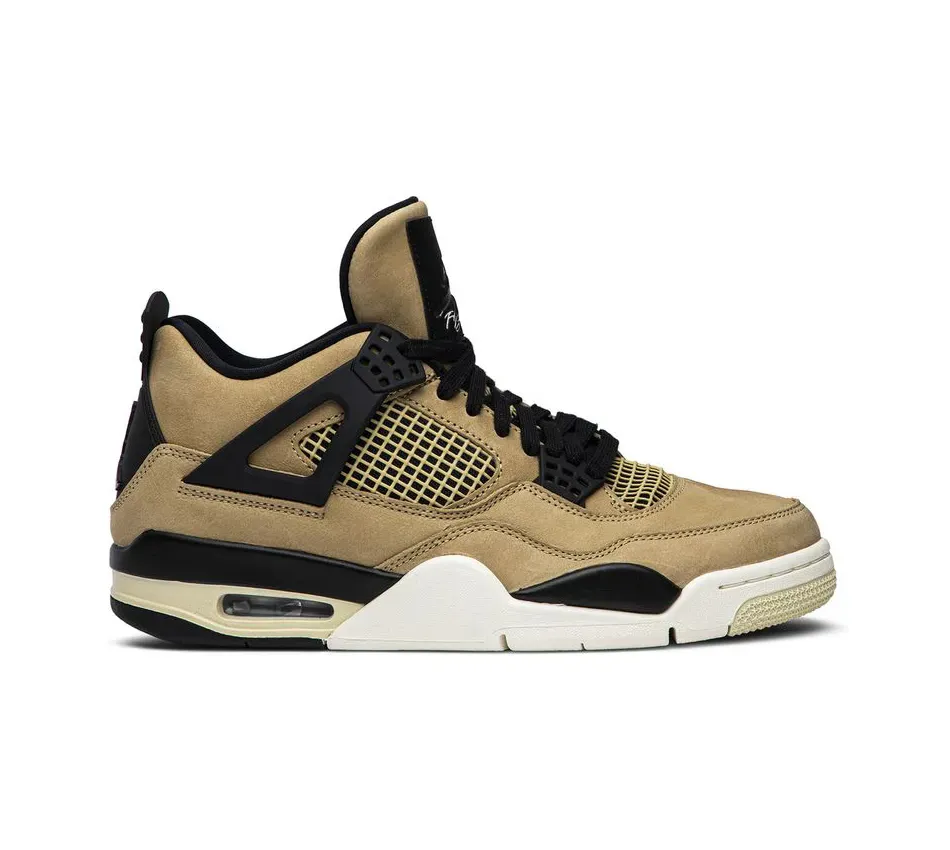 Высокие кроссовки Air Jordan 4 Womens 'Mushroom' (2019) (Бежевый) Женский