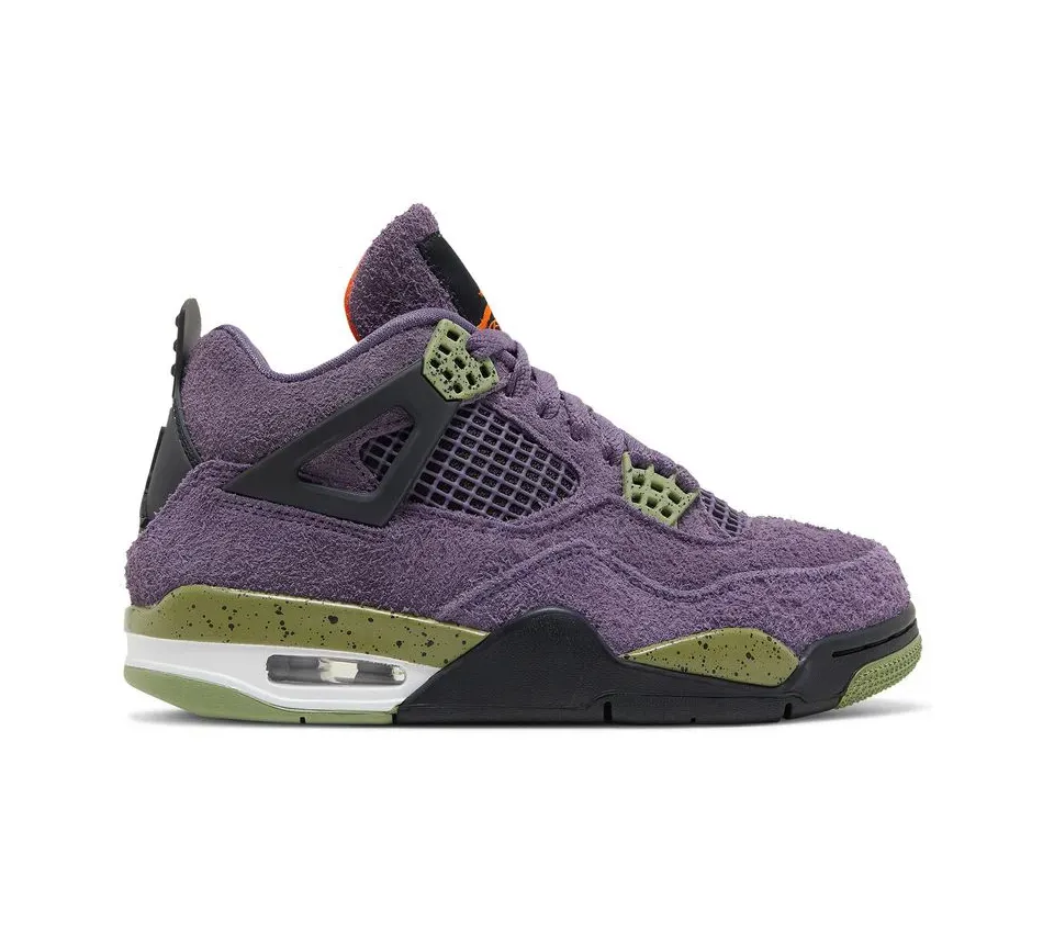 Высокие кроссовки Air Jordan 4 Canyon Purple (Фиолетовый) Унисекс