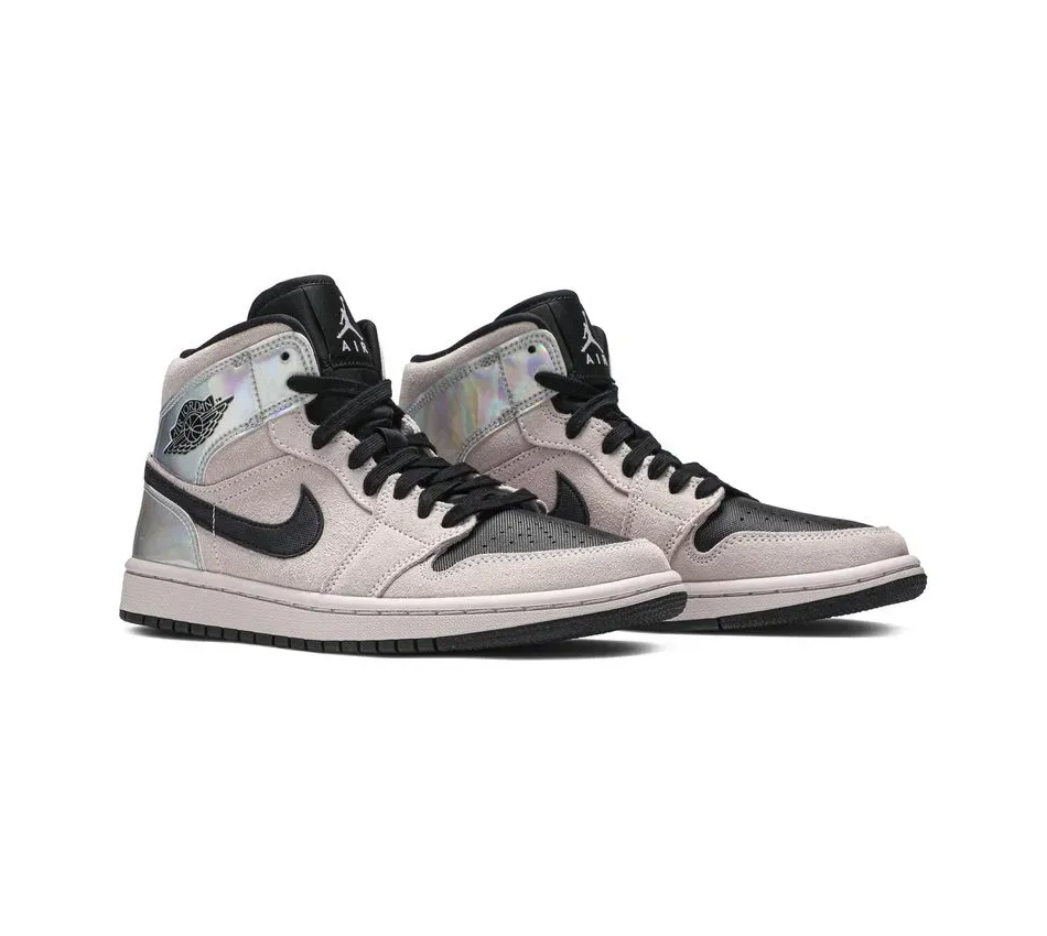 Air Jordan 1 Mid WMNS 1 Mid Dirty Powder Iridescent (2020) фото