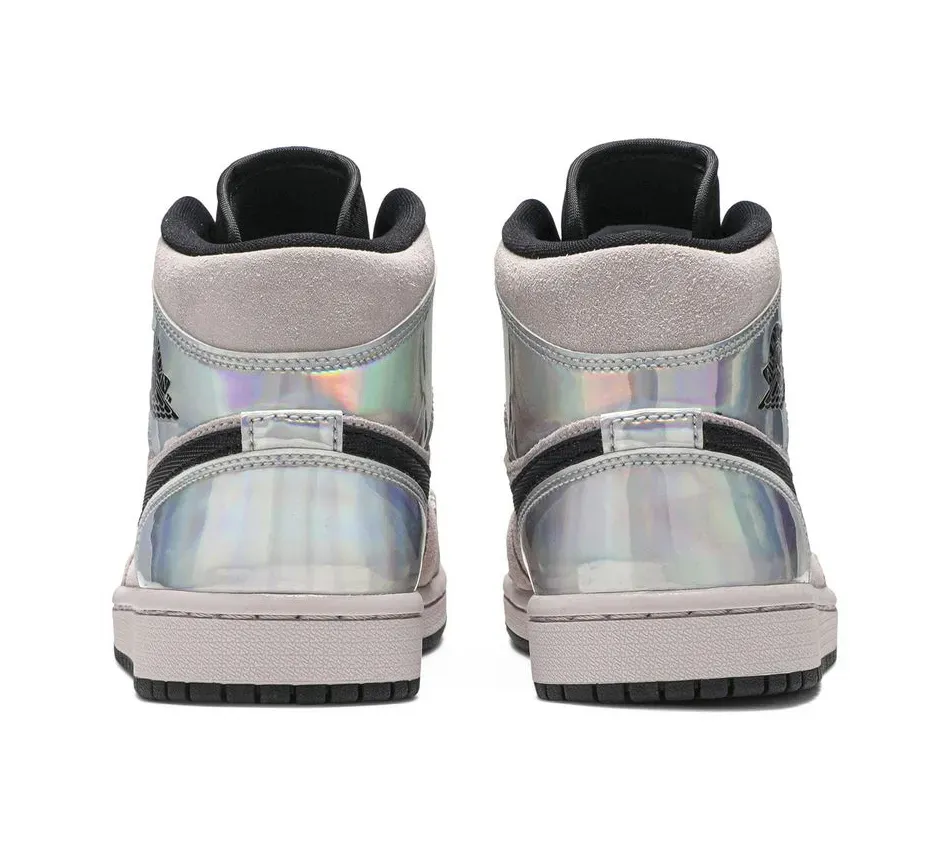 Air Jordan 1 Mid WMNS 1 Mid Dirty Powder Iridescent (2020) фото