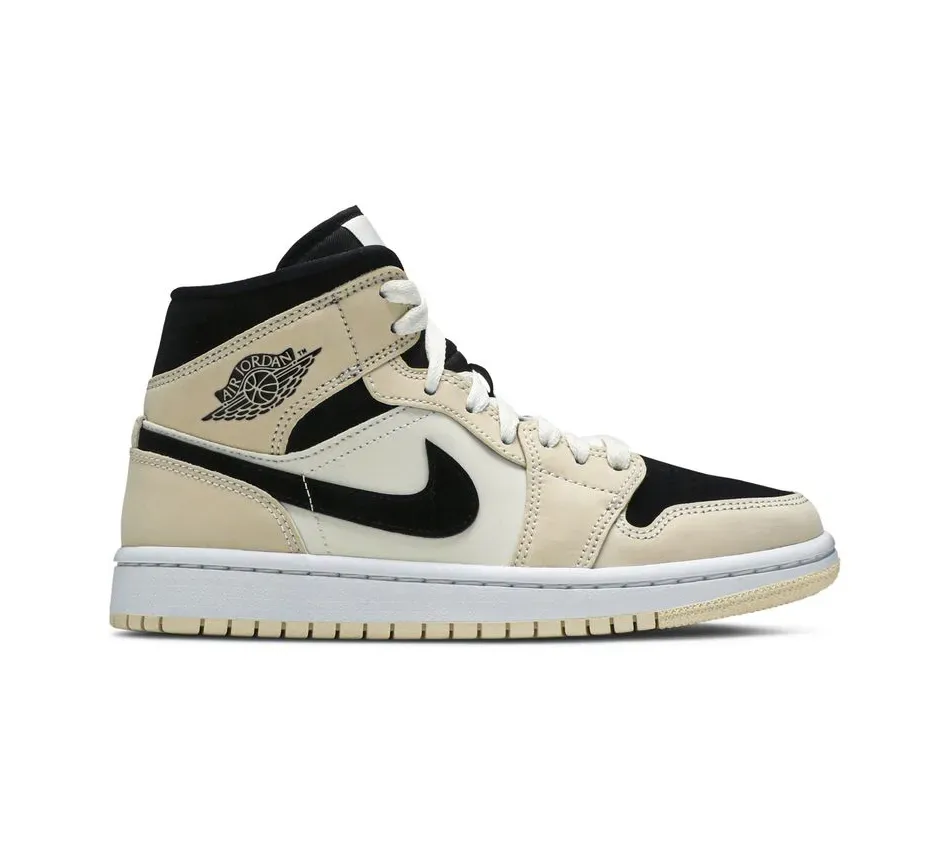 Высокие кроссовки Air Jordan 1 Mid Barely Orange (Бежевый) Женский
