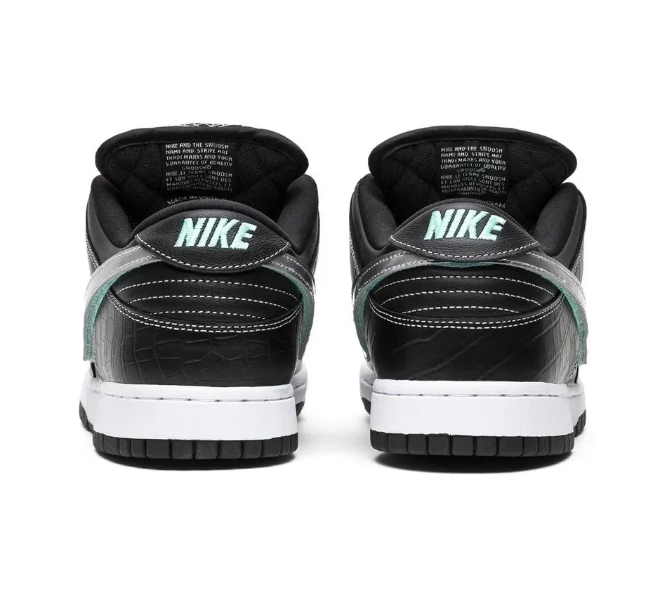 Dunk Low Diamond Supply Co X Dunk Low Pro SB Black Diamond фото