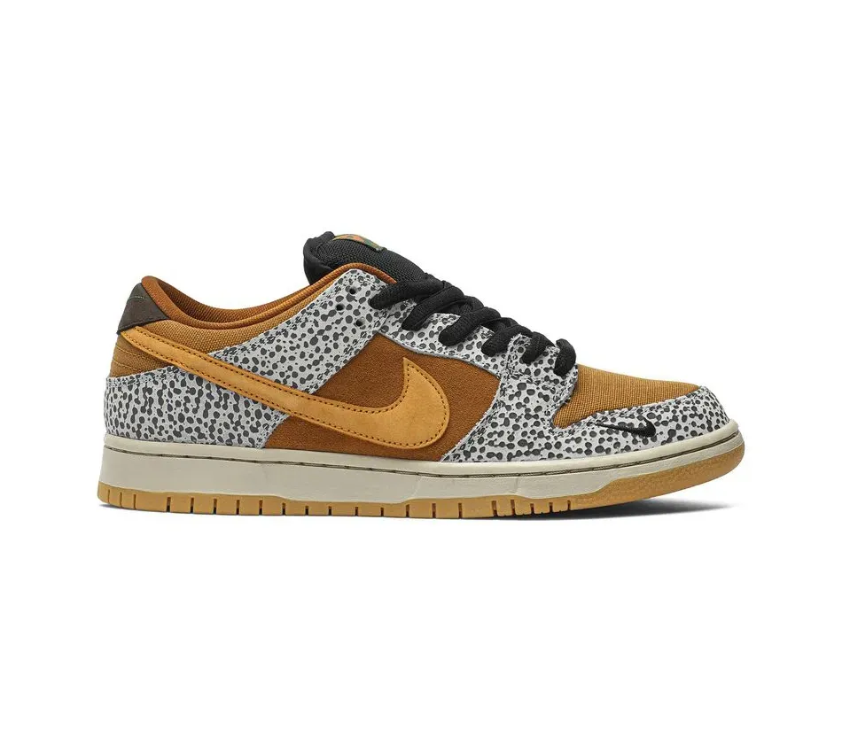Низкие кроссовки Nike Dunk Low SB Safari (2020) (Серый) Мужской