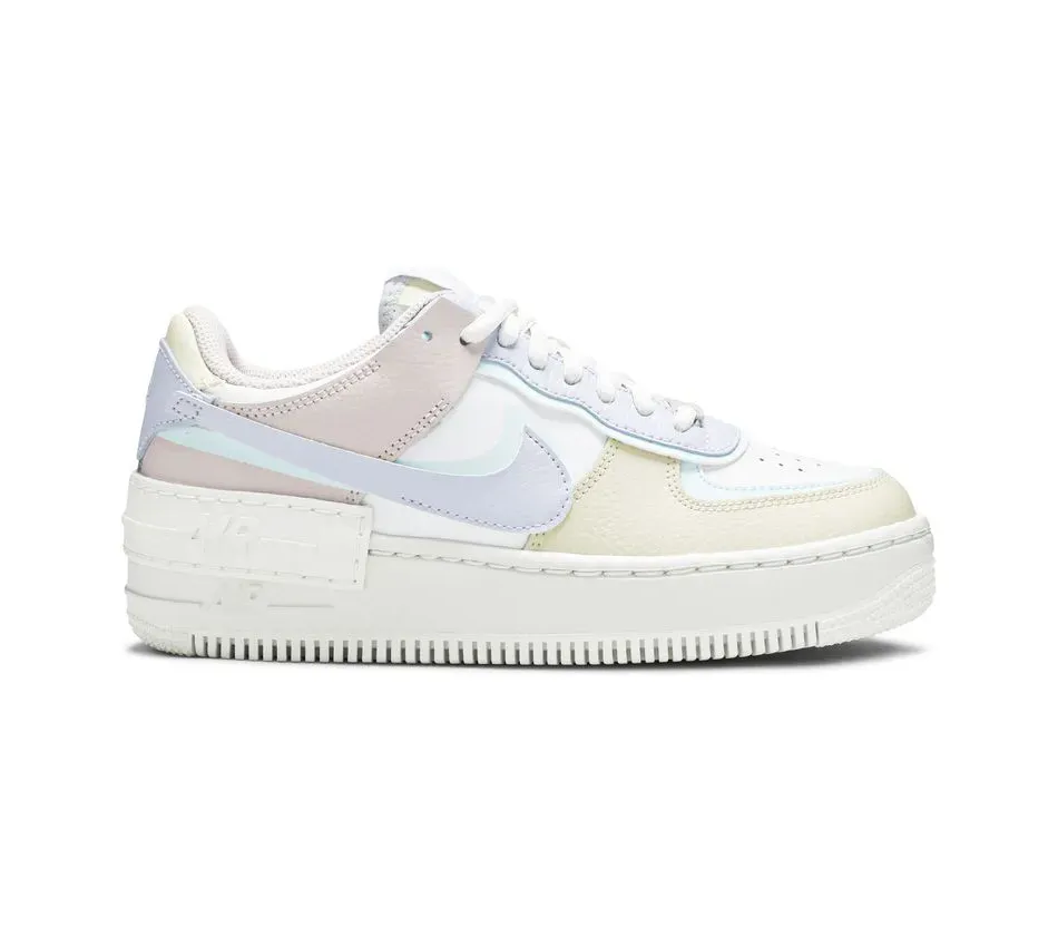 Низкие кроссовки Nike Air Force 1 Low 1 Shadow White Glacier Blue Ghost (Разноцветный) Женский