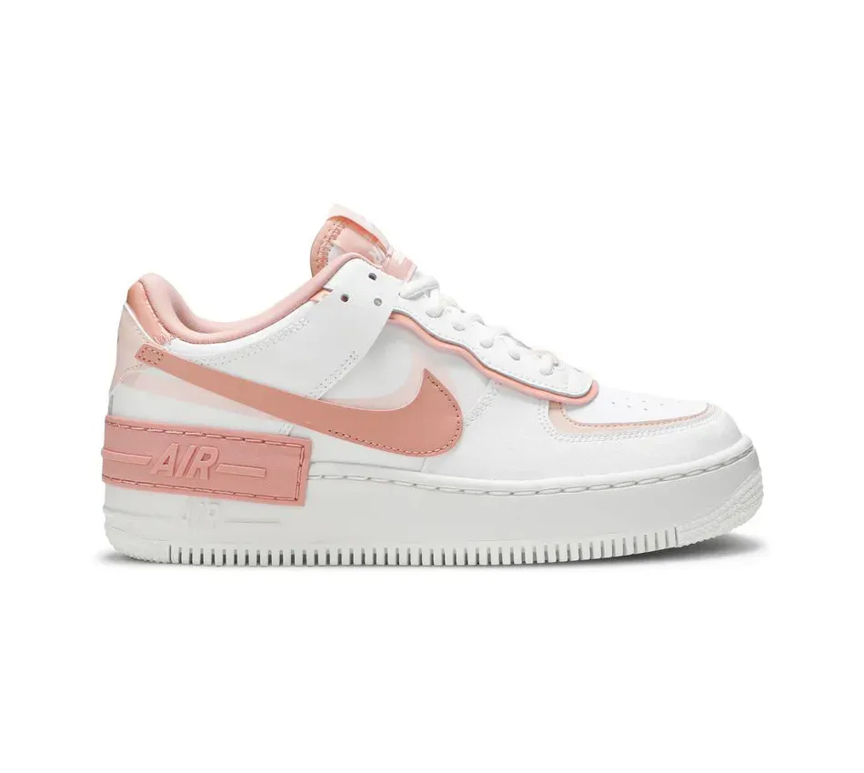 Кроссовки Nike Air Force 1 Low 1 Shadow White Coral Pink (Женский)