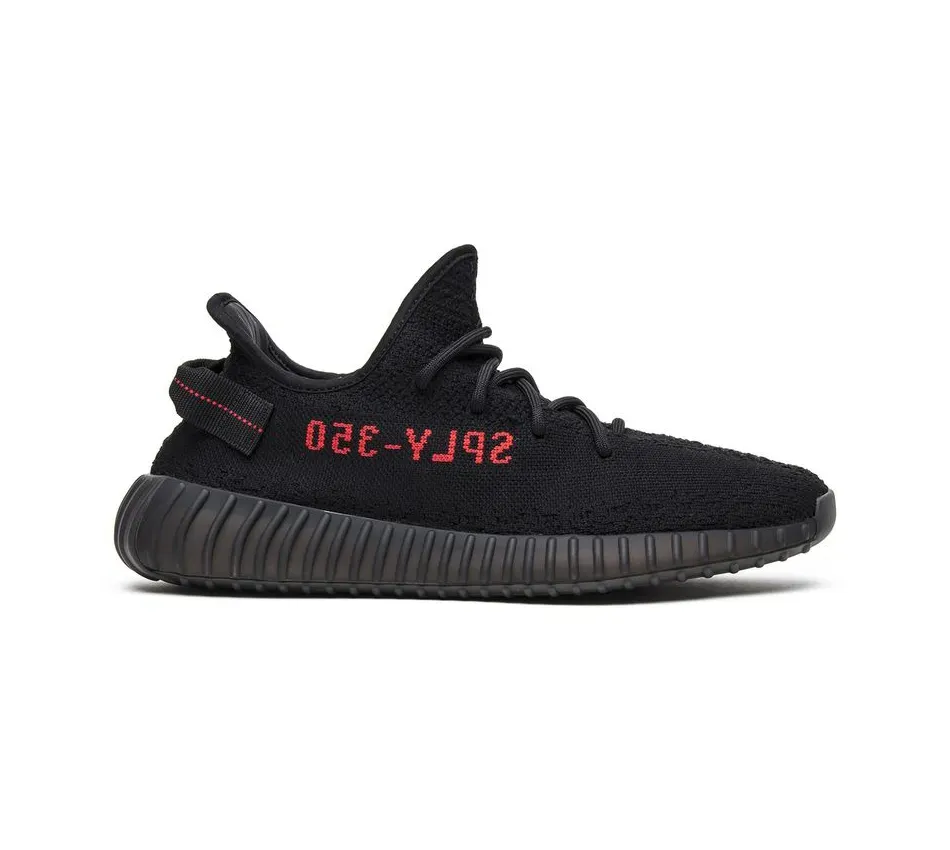 Низкие кроссовки Adidas Yeezy Boost 350 V2 Bred (Чёрный) Унисекс