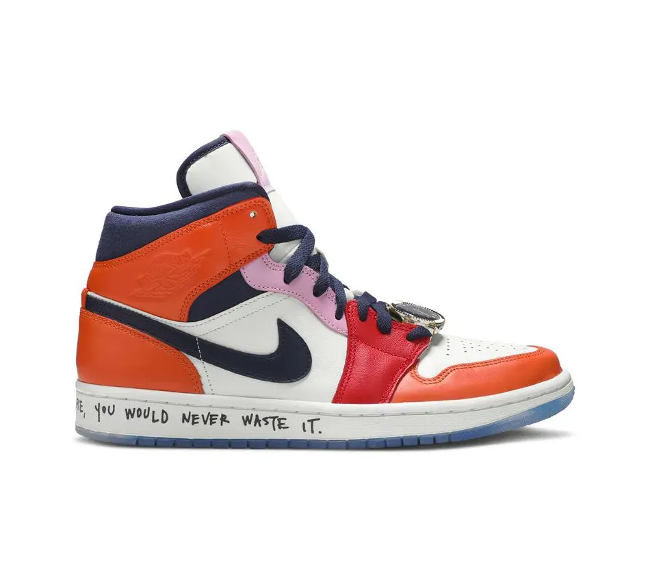 Высокие кроссовки Air Jordan Air Jordan 1 Mid Melody Ehsani Fearless (Разноцветный) Унисекс