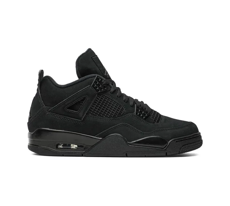 Высокие кроссовки Air Jordan 4 'Black Cat' (2020) (Черный) Мужской