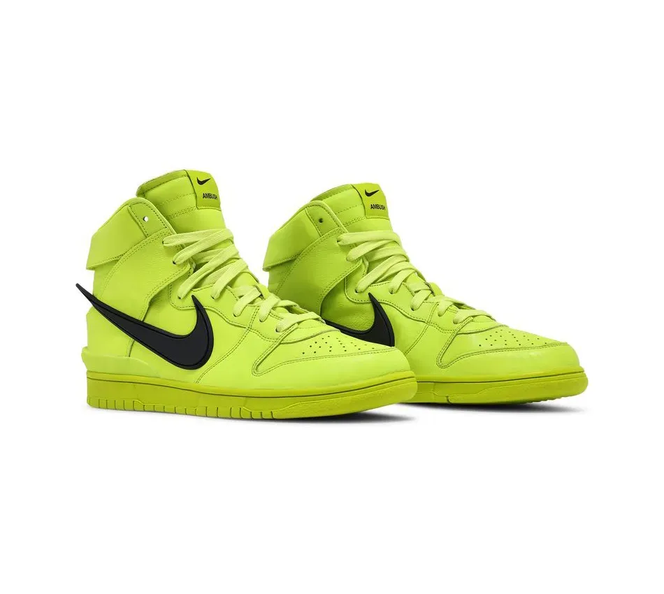 Dunk High X Ambush Flash Lime фото