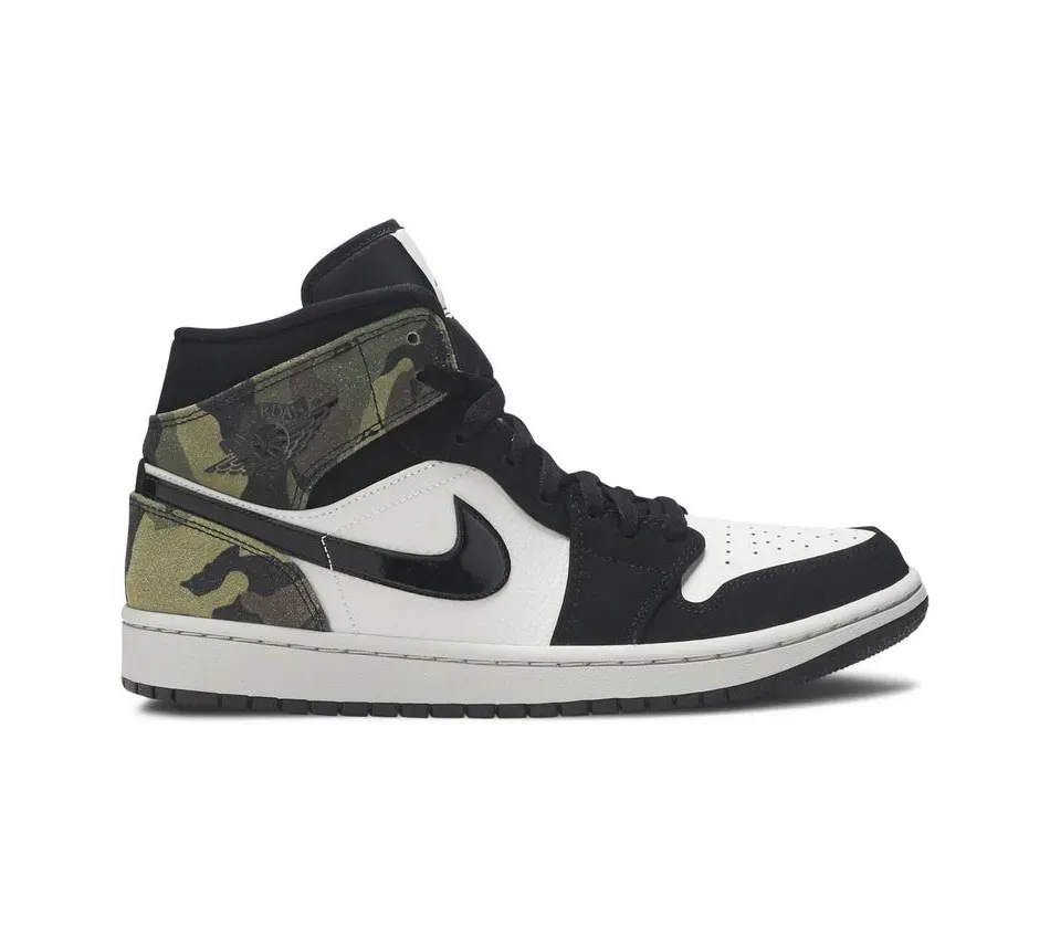 Высокие кроссовки Air Jordan Air Jordan 1 Mid Camo (Чёрный) Унисекс
