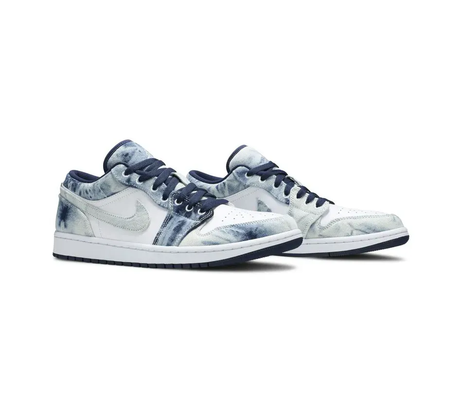Air Jordan 1 Low SE Washed Denim фото