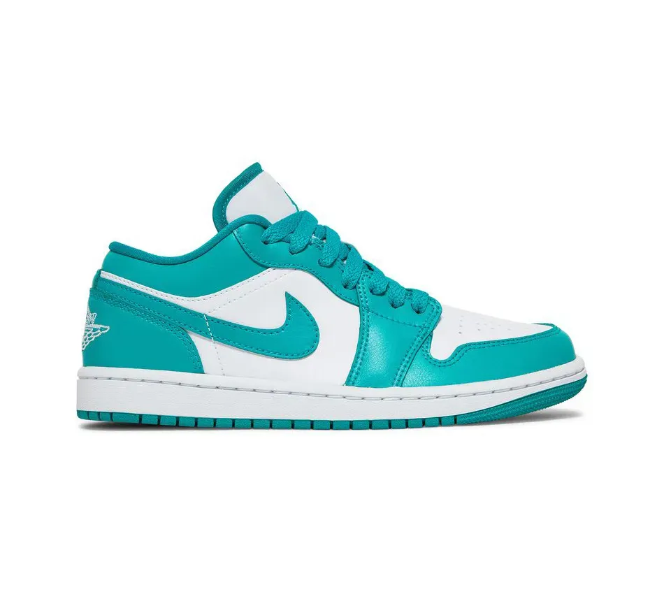 Низкие кроссовки Air Jordan 1 Low New Emerald (Голубой) Унисекс