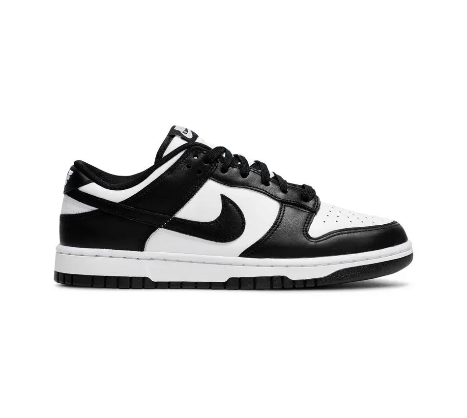 Низкие кроссовки Nike Dunk Low Retro Black White (2021) (Чёрный) Мужской