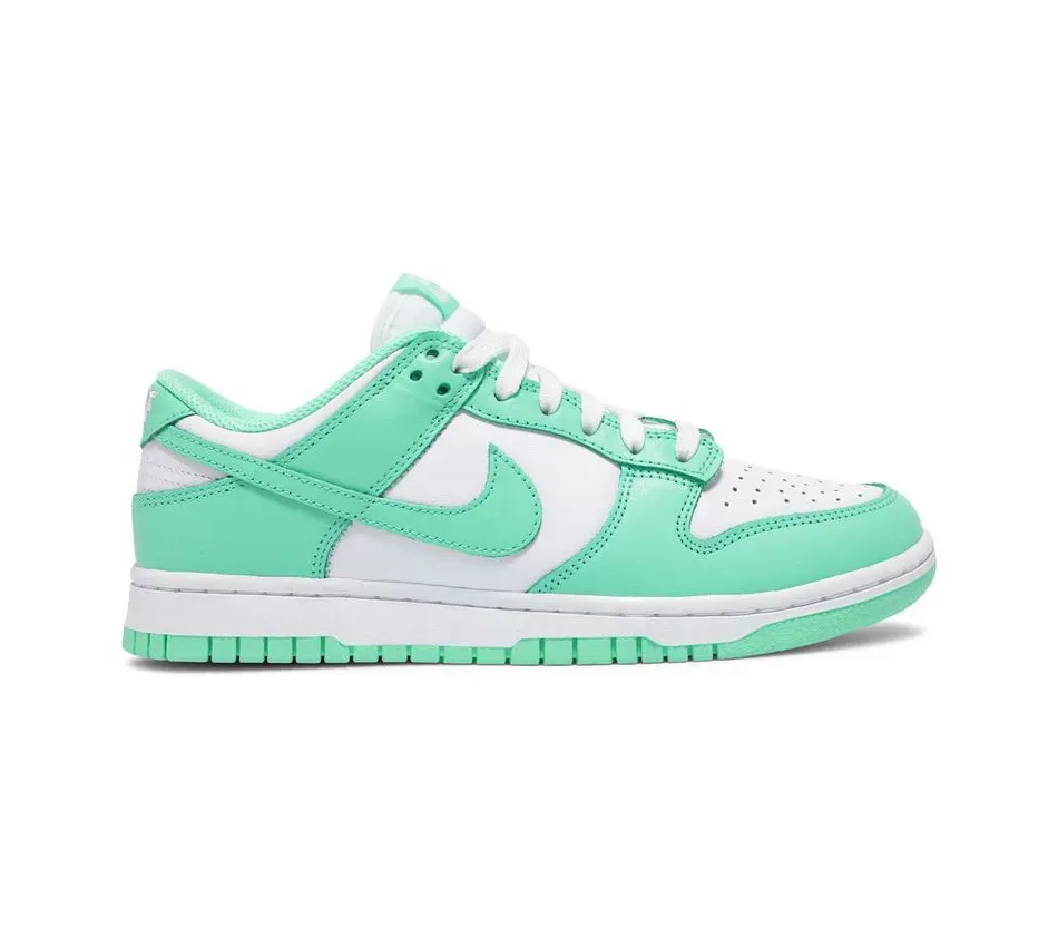 Низкие кроссовки Nike Dunk Low Wmns Green Glow (Голубой) Унисекс
