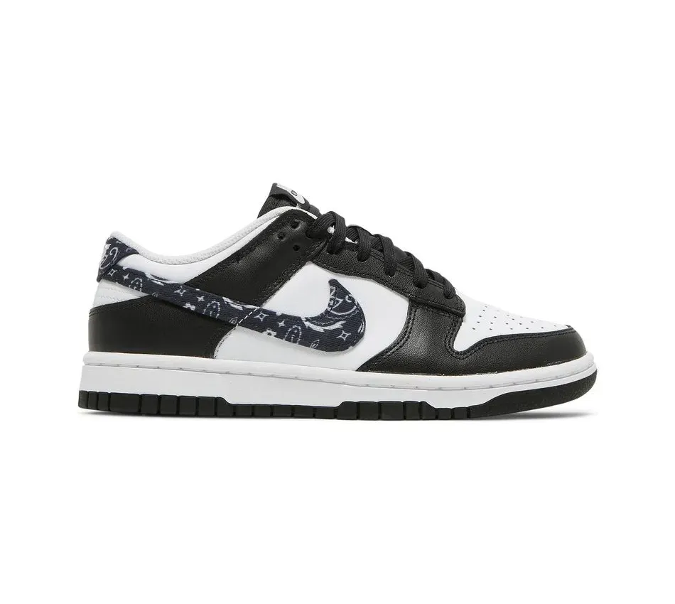 Низкие кроссовки Nike Dunk Low Black Paisley (Чёрный) Унисекс