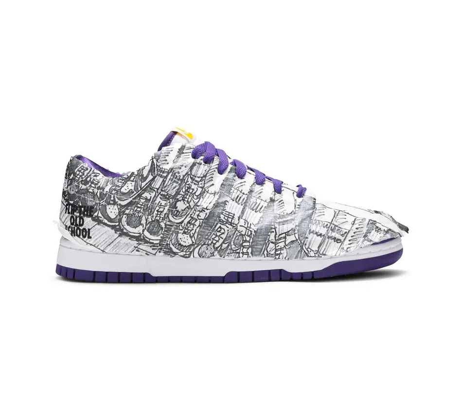 Низкие кроссовки Nike Dunk Low Flip The Old School (Фиолетовый) Унисекс