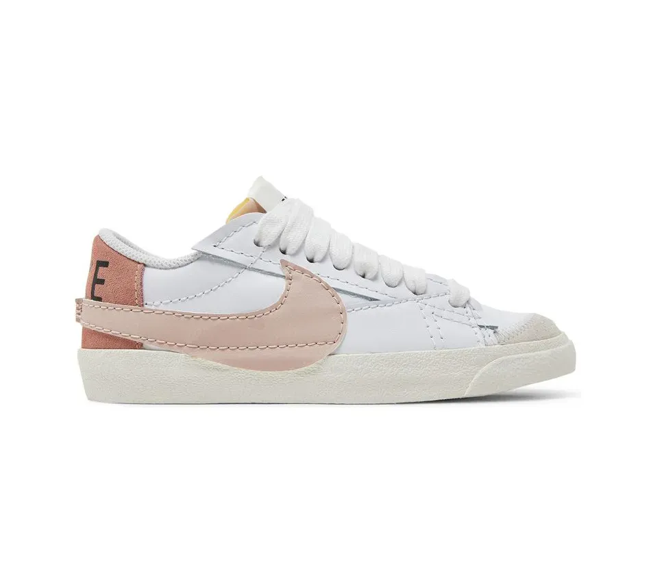 Низкие кроссовки Nike Blazer Low'77 Jumbo White Pink Oxford (Белый) Унисекс