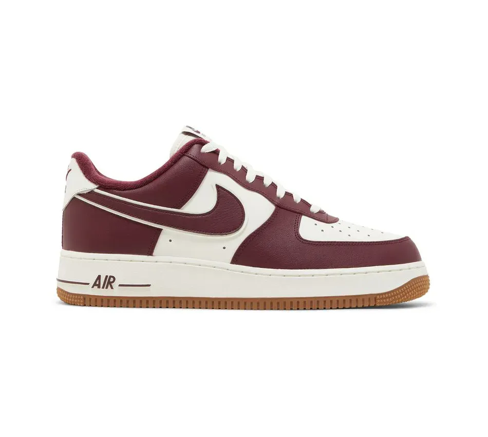 Низкие кроссовки Nike Air Force 1 Low College Pack Night Maroon (Красный) Унисекс