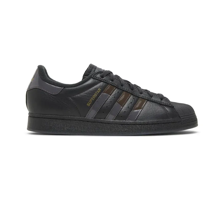 Низкие кроссовки Adidas Superstar Dime X Superstar ADV Carbon Brown (Чёрный) Мужской