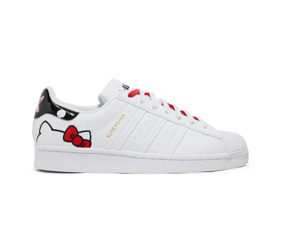 Кеды Adidas Superstar Hello Kitty White Bliss Pink (Белый) Женский