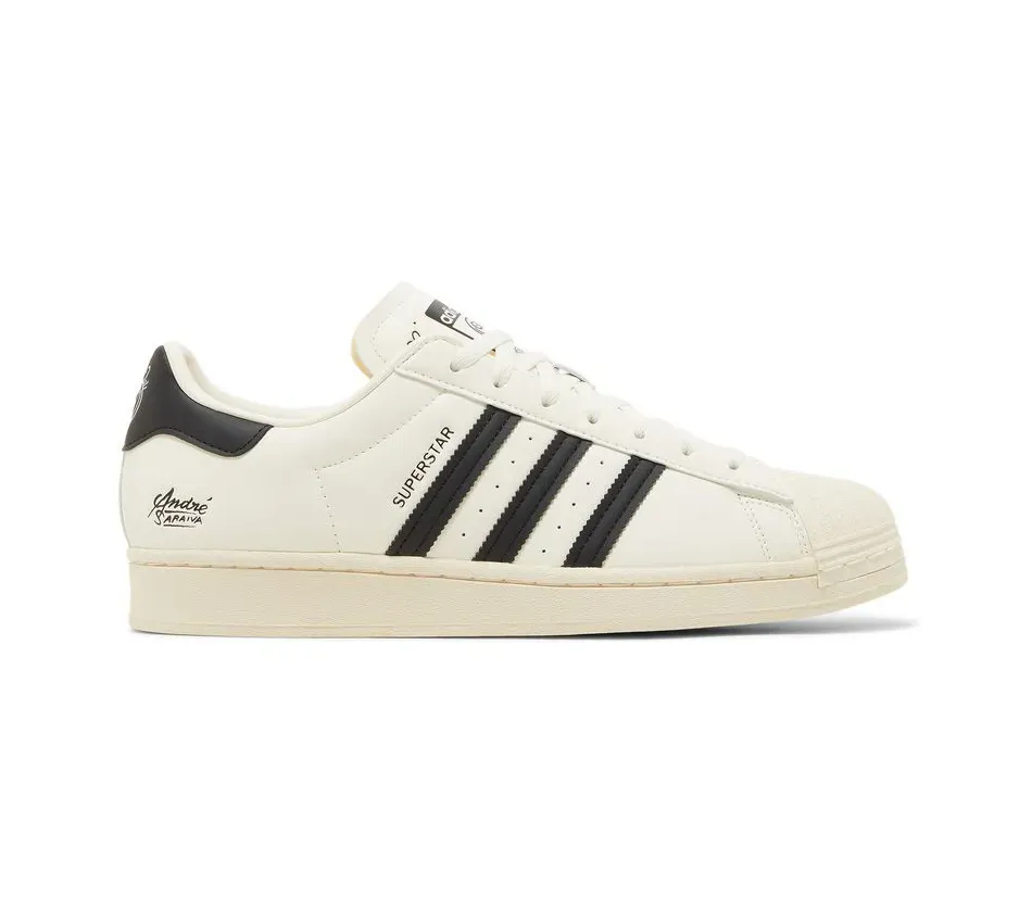 Superstar Andre Saraiva X Superstar Chalk White Black фото