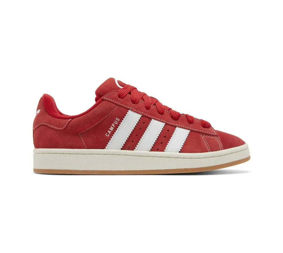 Кеды Adidas Campus 00s Better Scarlet/Cloud White (Красные) Унисекс