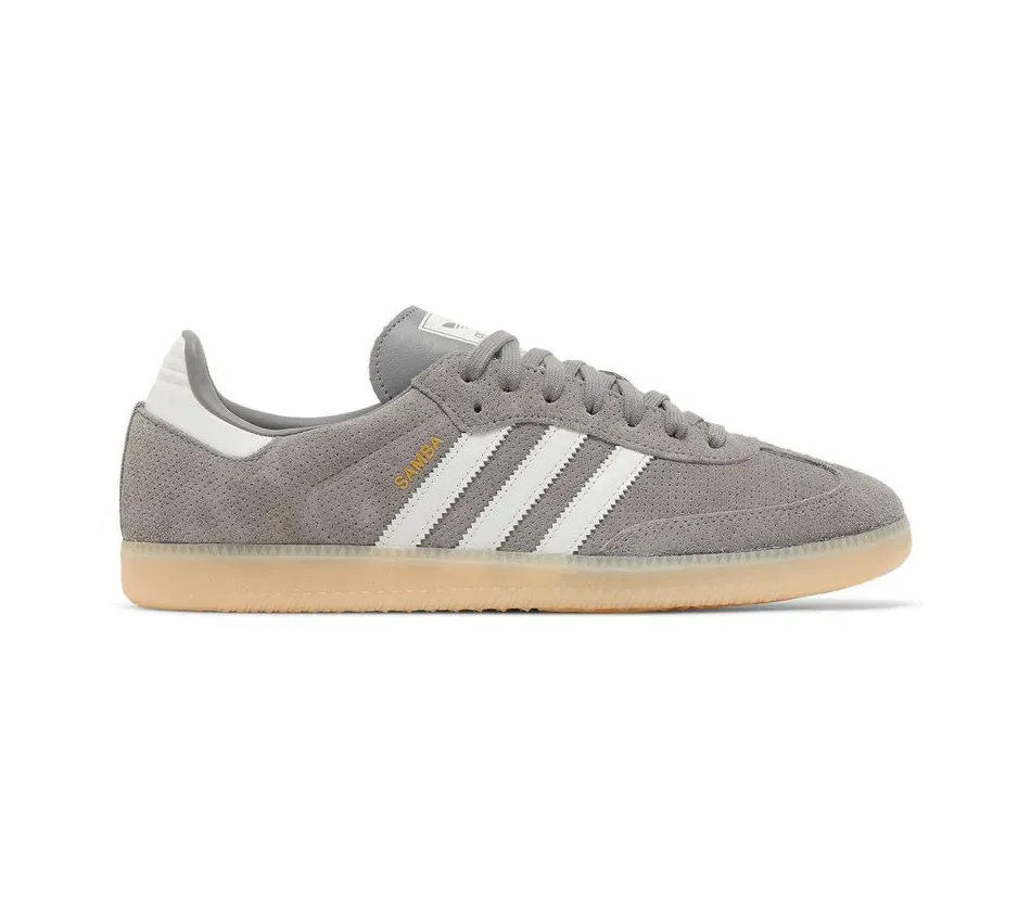 Низкие кроссовки Adidas Samba Grey Bliss Orange (Серый) Унисекс