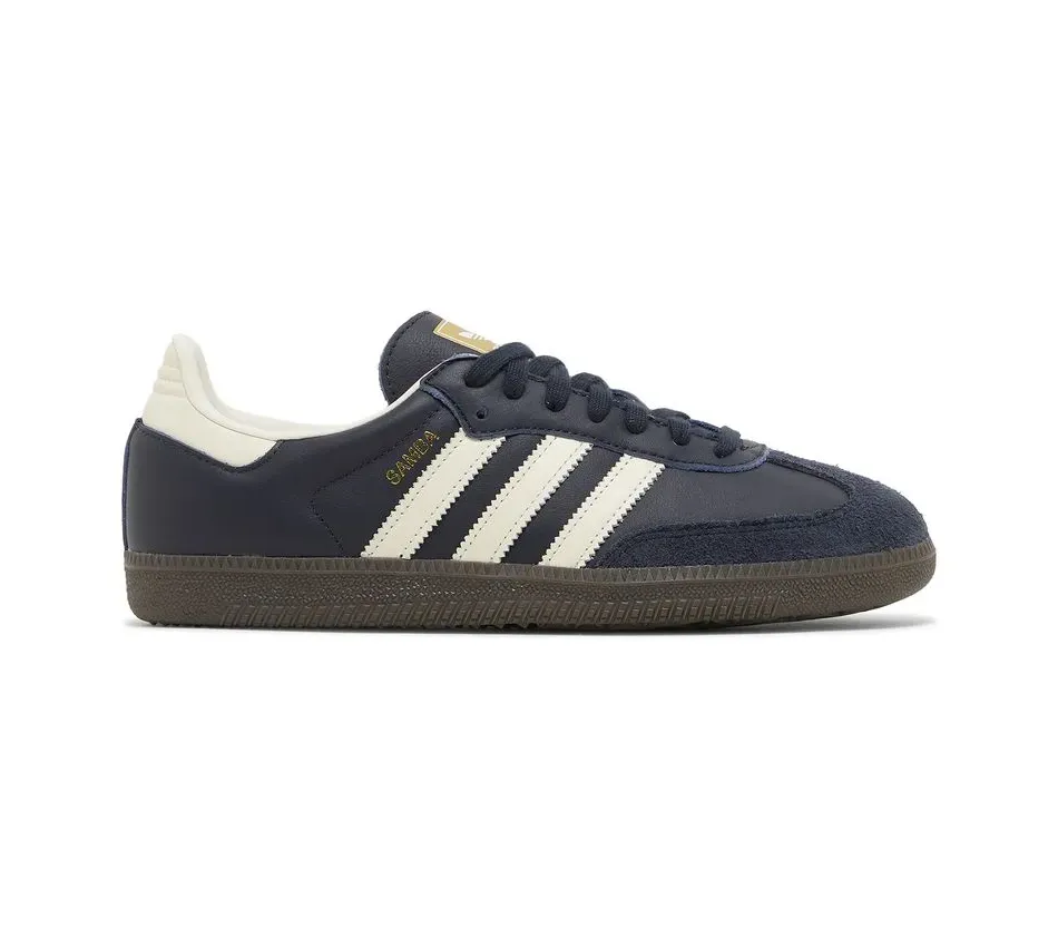 Низкие кроссовки Adidas Samba Night Navy Gum (Синий) Мужской