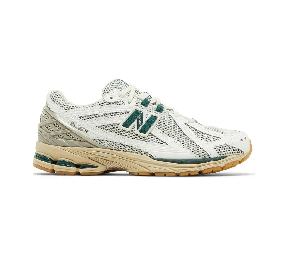 Низкие кроссовки New Balance 1906R White Green Beige (Белый) Унисекс