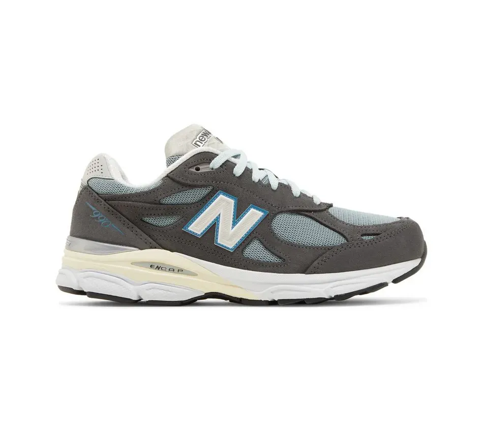 Низкие кроссовки New Balance 990V3 Made In USA Steel Blue (Унисекс, Коричневый)