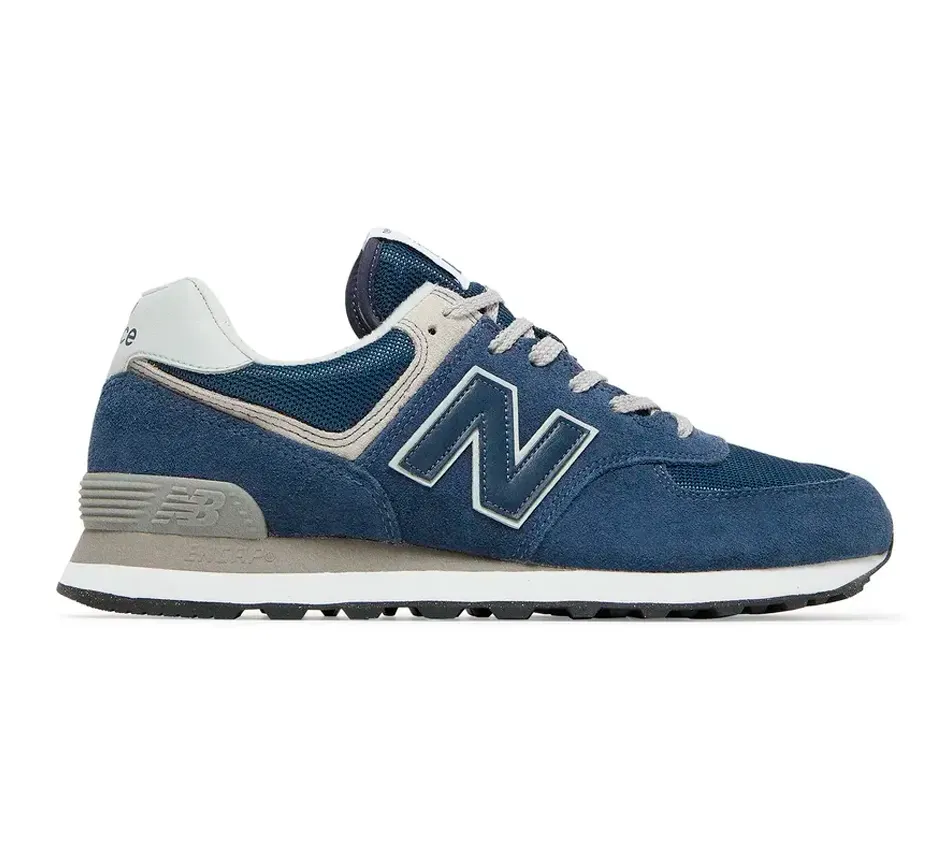 Кроссовки New Balance 574 Navy White (Тёмно-синий) Унисекс