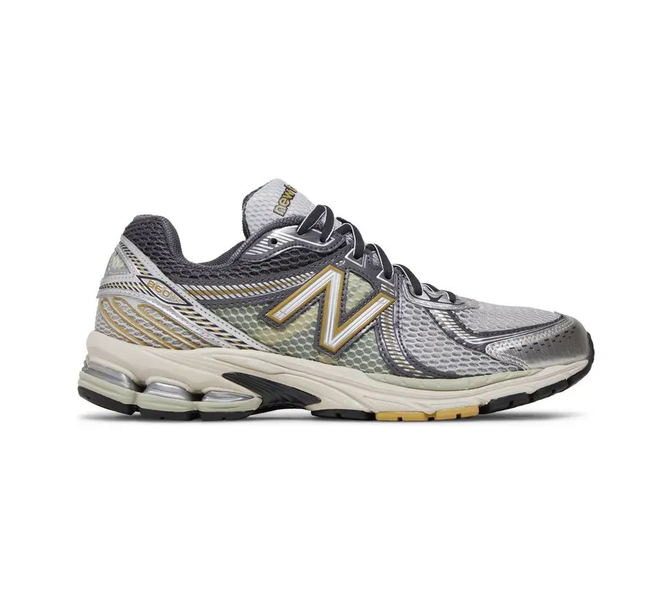 Низкие кроссовки New Balance 860V2 Rain Cloud Magnet (Серый) Унисекс