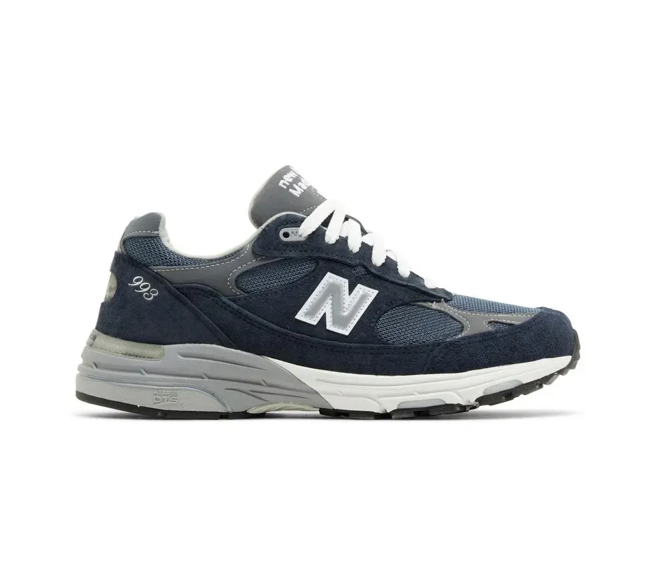 Низкие кроссовки New Balance 993 Navy White (Синий) Унисекс