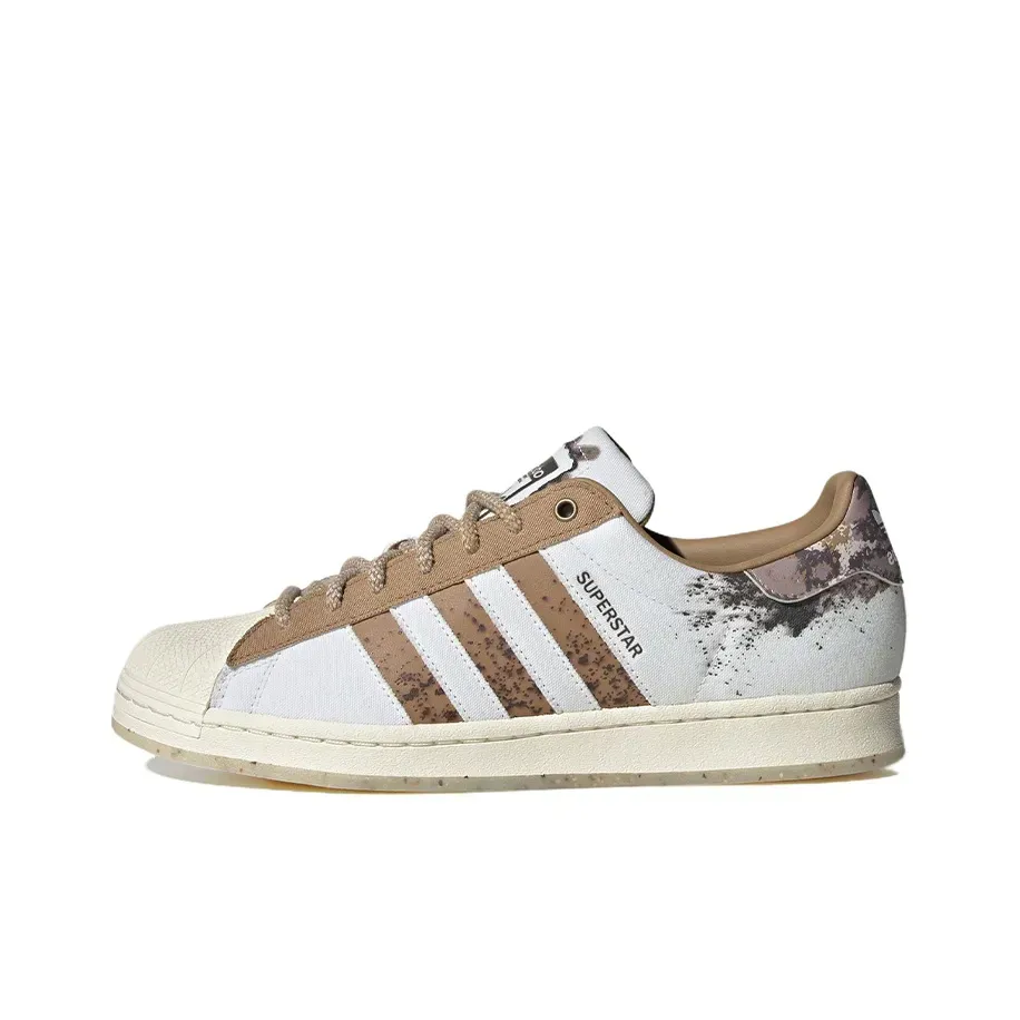 Adidas Originals SUPERSTAR Low Белый Коричневый